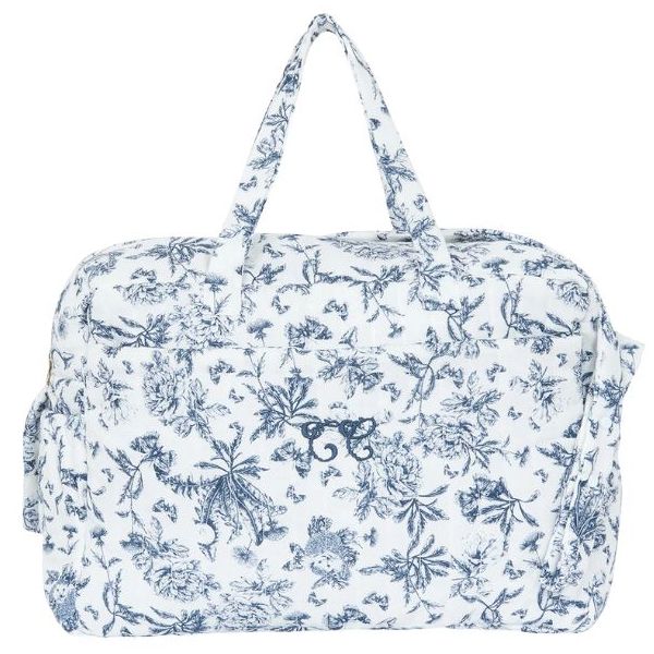 Changing Bag - Toile de Jouy Blue