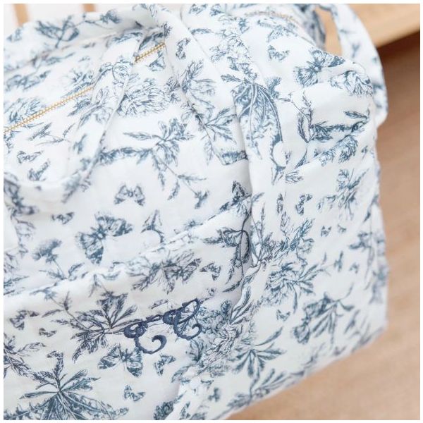 Changing Bag - Toile de Jouy Blue
