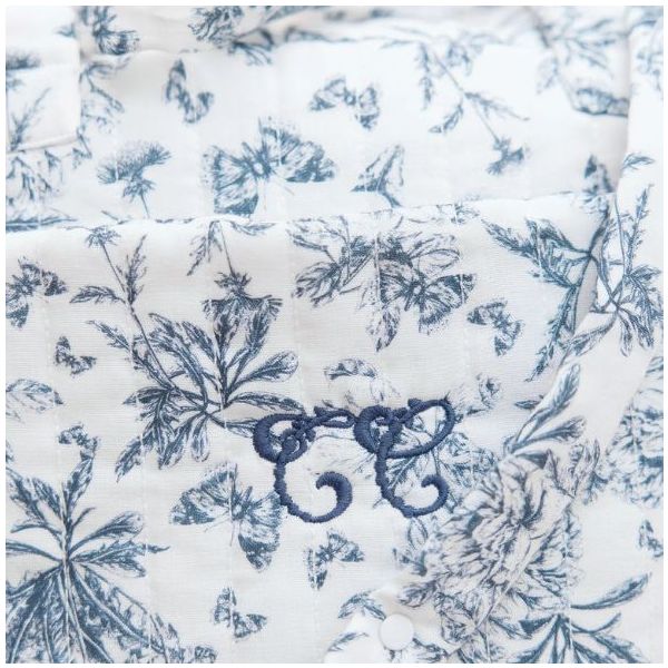 Changing Bag - Toile de Jouy Blue