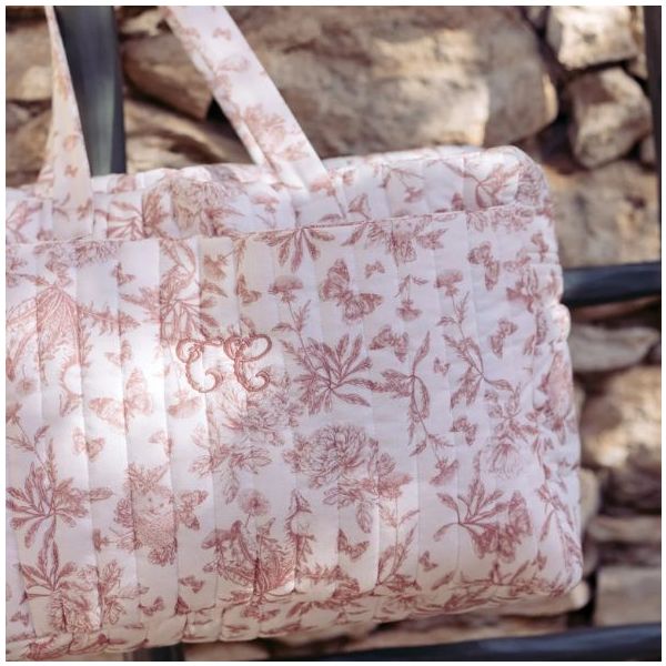 Changing Bag - Toile de Jouy Pink