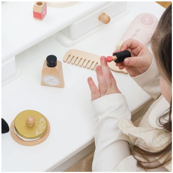 Set de beauté en bois - Coiffure & Maquillage