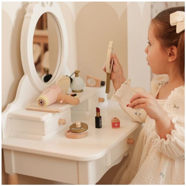Set de beauté en bois - Coiffure & Maquillage