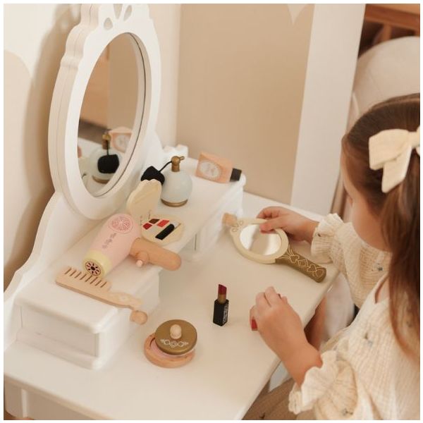 Set de beauté en bois - Coiffure & Maquillage