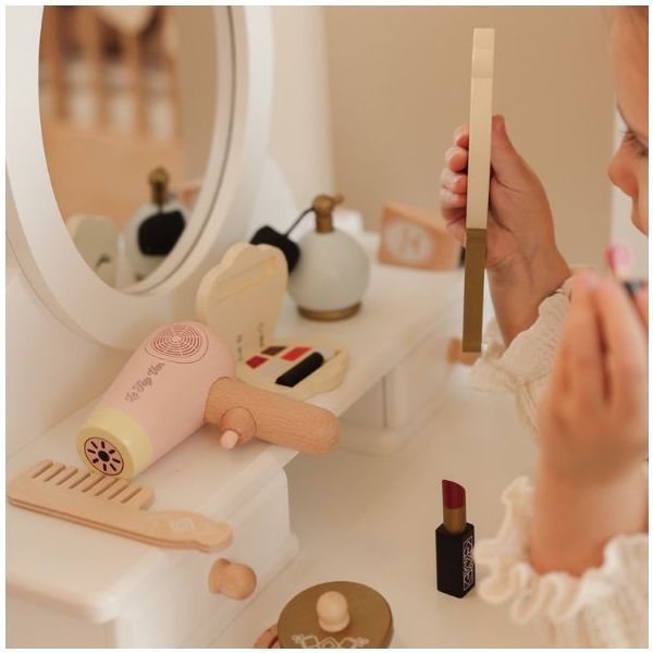 Set de beauté en bois - Coiffure & Maquillage