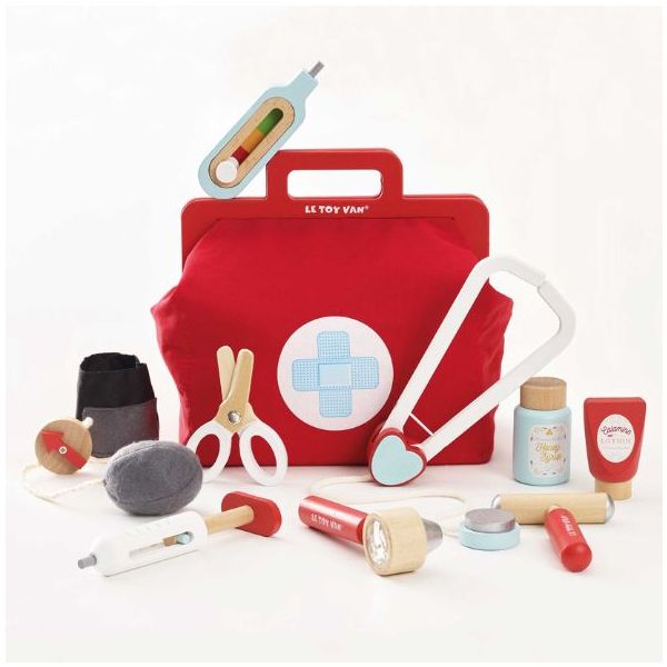 Set de docteur en bois