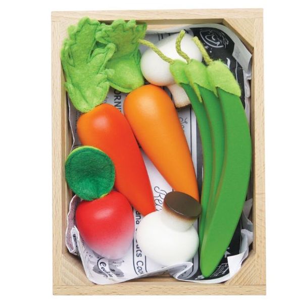 Cagette de légumes en bois