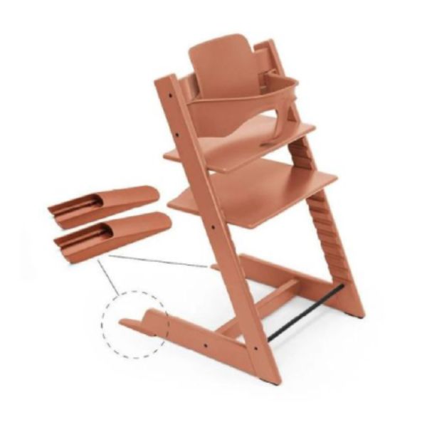 Chaise Haute TRIPP TRAPP + Set bébé v2 - Terracota