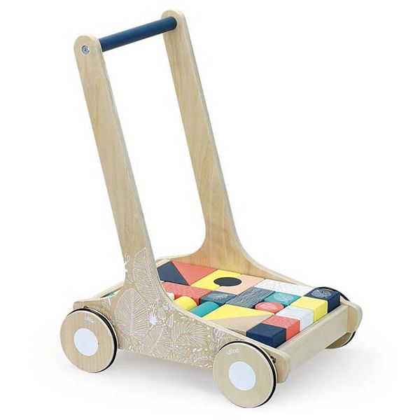 Trotteur avec cubes en bois - Sous la canopée
