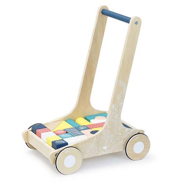 Trotteur avec cubes en bois - Sous la canopée