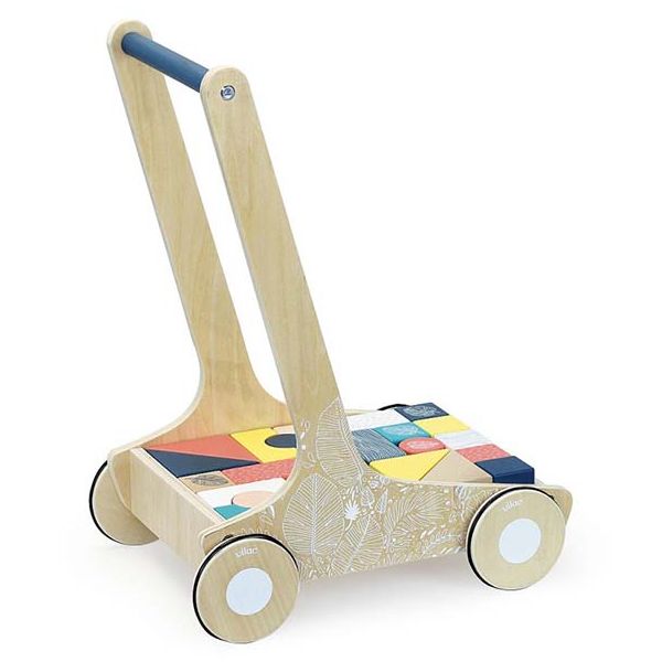 Trotteur avec cubes en bois - Sous la canopée