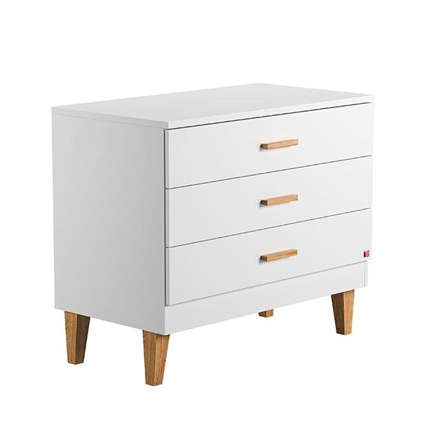 Commode 3 tiroirs Lounge - Blanc