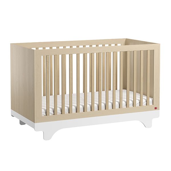 Lit Bébé 70 x 140 cm Playwood - Bouleau / Blanc