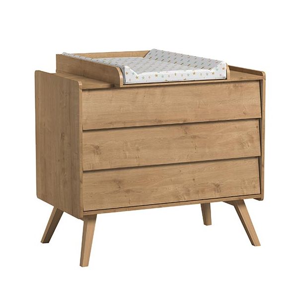 3 Drawers Dresser Vintage - Oak