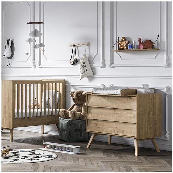 3 Drawers Dresser Vintage - Oak