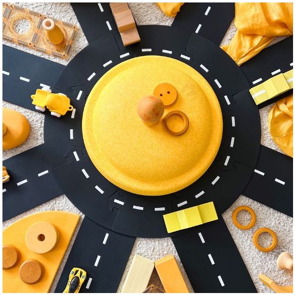 Flexible & Waterproof Toy Car Road - Car Included - Highway (24 pieces)