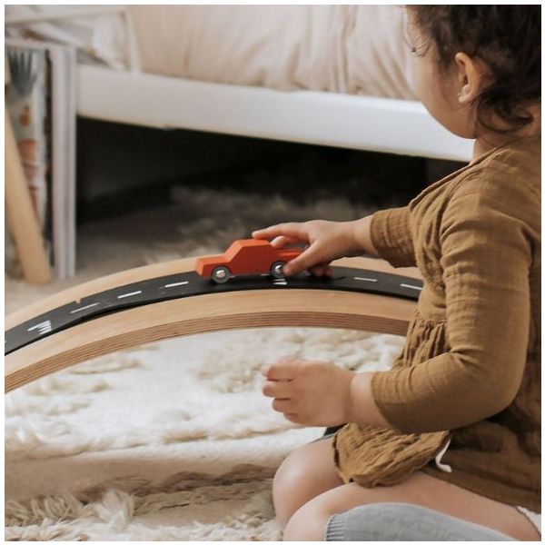 Flexible & Waterproof Toy Car Road - Cars Included - King of the Road (40 pieces)