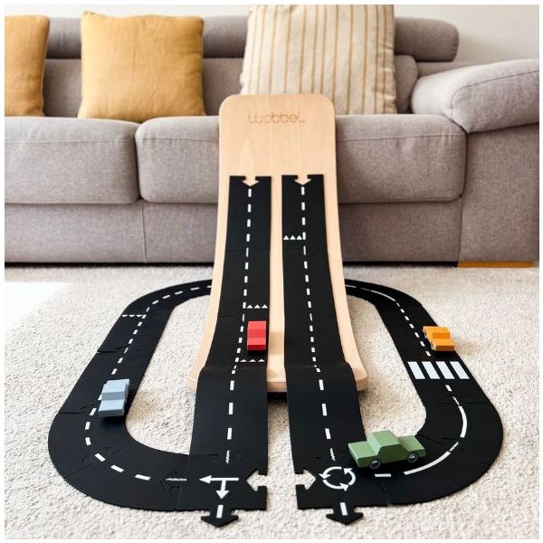 Back & Forth Wooden Car - Orange
