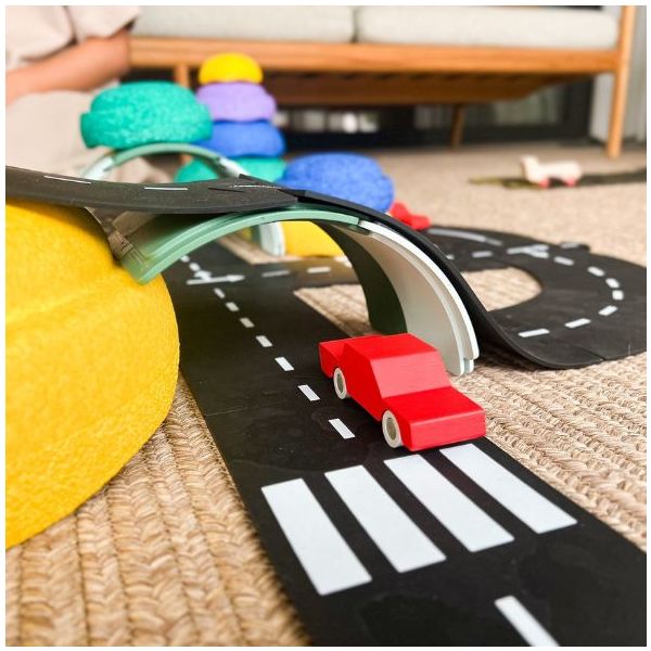 Back & Forth Wooden Car - Red
