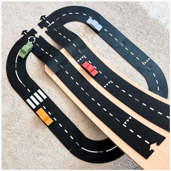 Back & Forth Wooden Car - Red