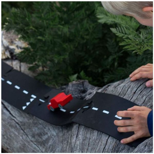 Back & Forth Wooden Car - Red