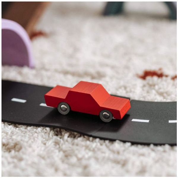 Back & Forth Wooden Car - Red