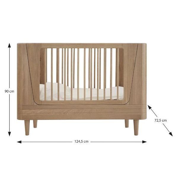 Nature Convertible Crib 2.0 - Oak
