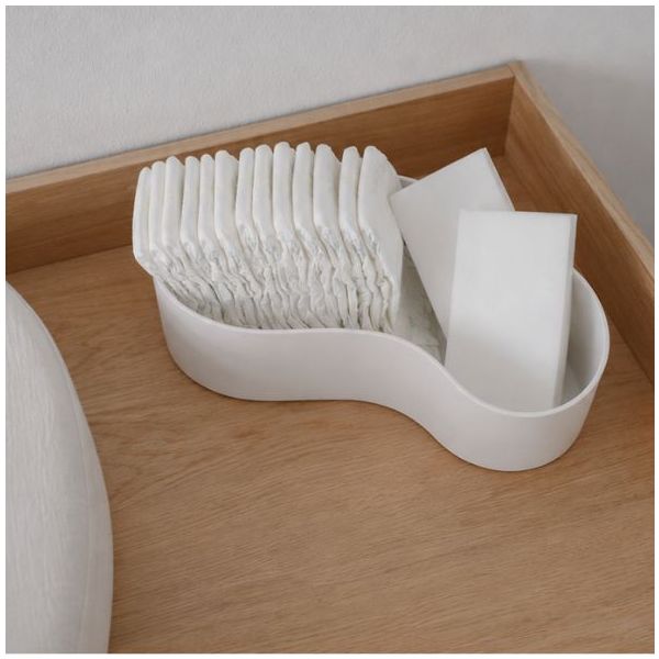 Boîte de rangement Wave - Grand modèle - Ivoire