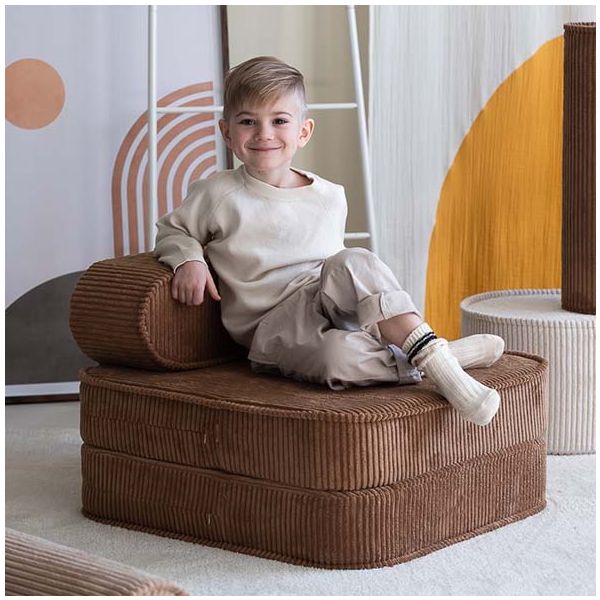 Chauffeuse convertible enfant en velours côtelé - Toffee