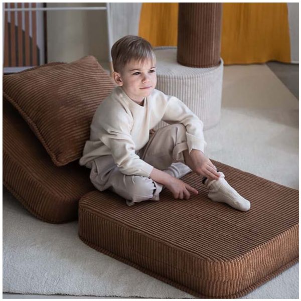 Chauffeuse convertible enfant en velours côtelé - Toffee