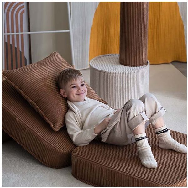 Chauffeuse convertible enfant en velours côtelé - Toffee