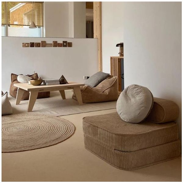 Chauffeuse convertible enfant en velours côtelé - Toffee