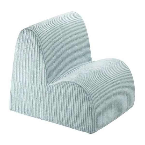 Chaise enfant en velours côtelé Cloud - Menthe