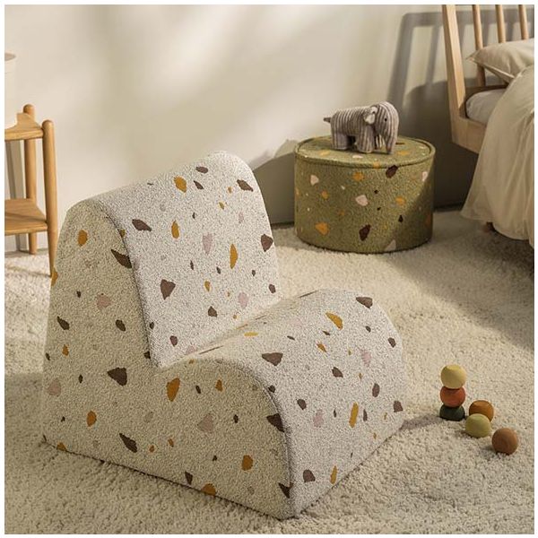 Chaise enfant en bouclette Cloud - Terrazzo Marbre
