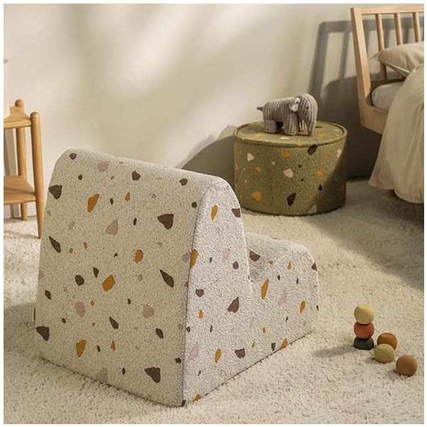 Chaise enfant en bouclette Cloud - Terrazzo Marbre