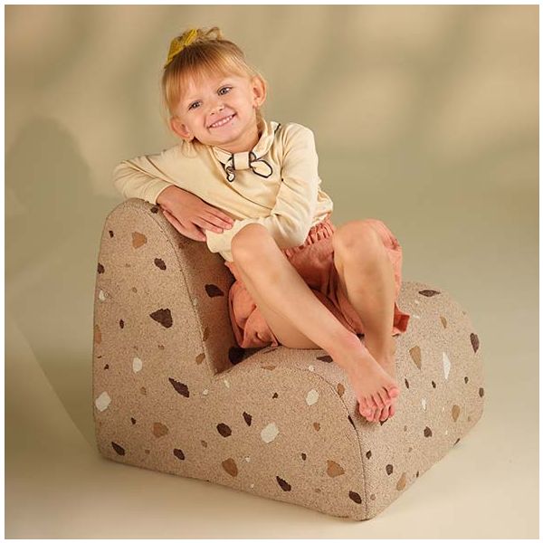 Chaise enfant en bouclette Cloud - Terrazzo Sable