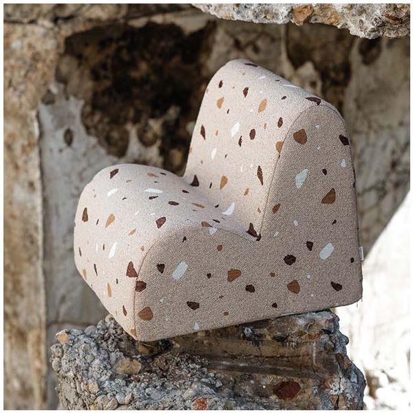 Chaise enfant en bouclette Cloud - Terrazzo Sable