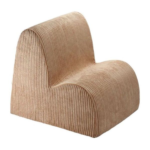 Chaise enfant en velours côtelé Cloud - Toffee