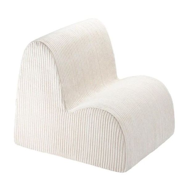 Chaise enfant en velours côtelé Cloud - Marshmallow