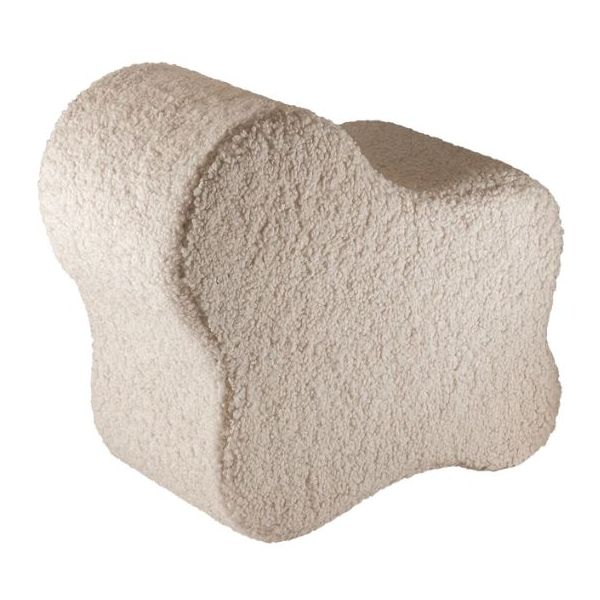 Pouf enfant en bouclette Cloud - Biscuit