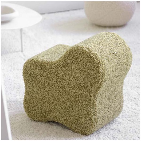 Pouf enfant en bouclette Cloud - Matcha