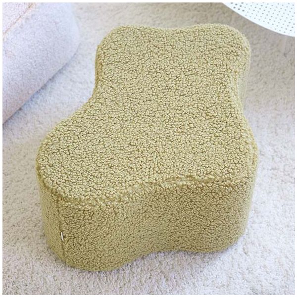 Pouf enfant en bouclette Cloud - Matcha