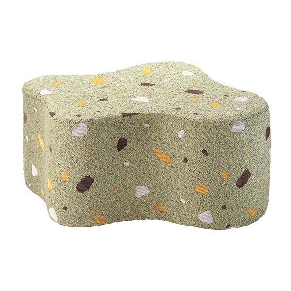 Pouf enfant en bouclette Cloud - Terrazzo Moss