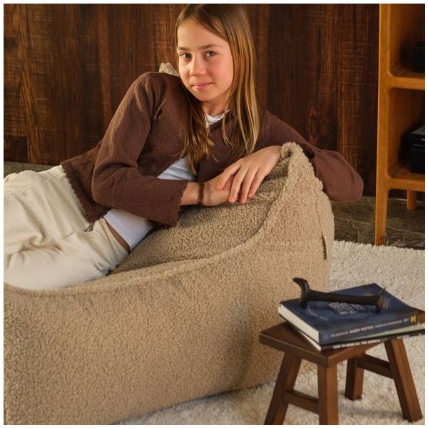Pouf fauteuil Ado Club - Biscuit