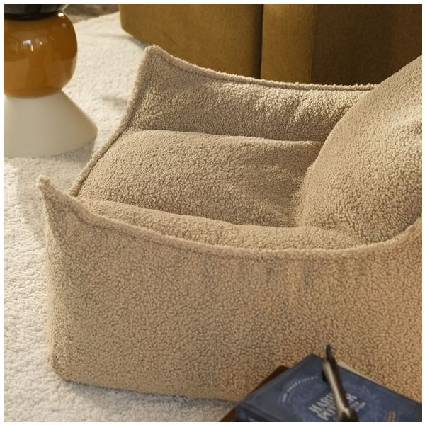 Pouf fauteuil Ado Club - Biscuit