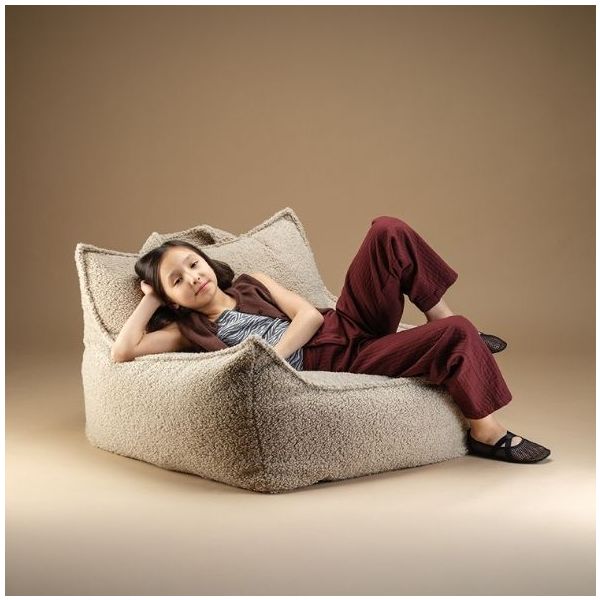 Pouf fauteuil Ado Club - Biscuit