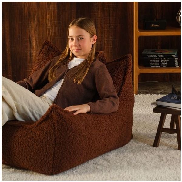 Pouf fauteuil Ado Club - Noisette