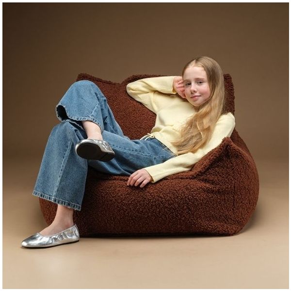Pouf fauteuil Ado Club - Noisette
