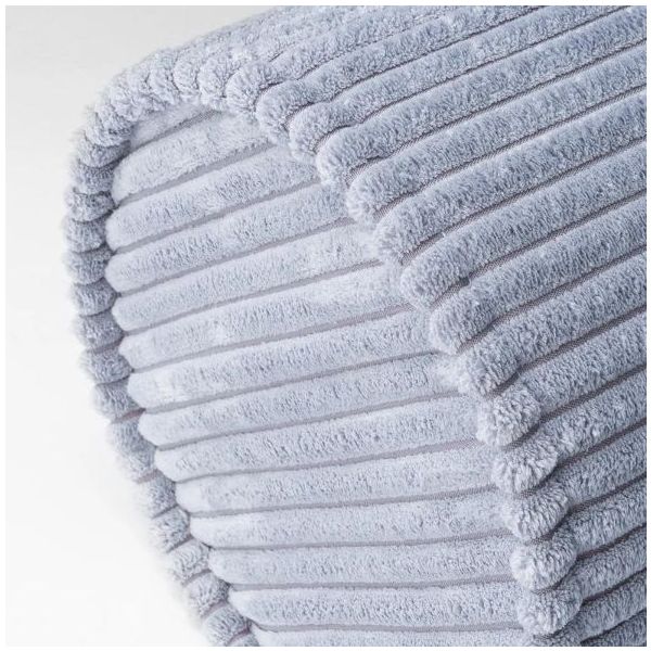 Coussin traversin en velours côtelé - Bleu Myrtille