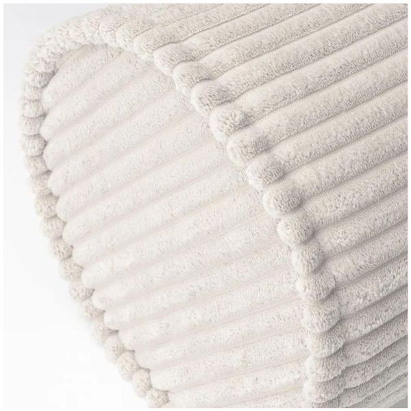 Coussin traversin en velours côtelé - Marshmallow
