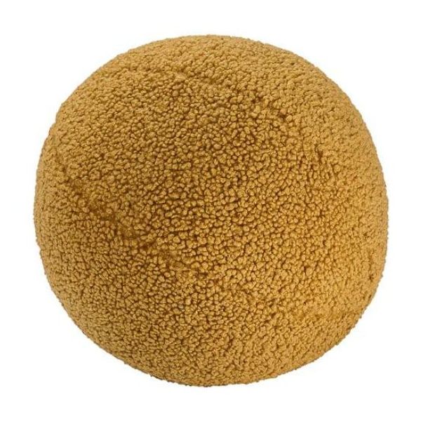 Coussin ballon en bouclette - Caramel